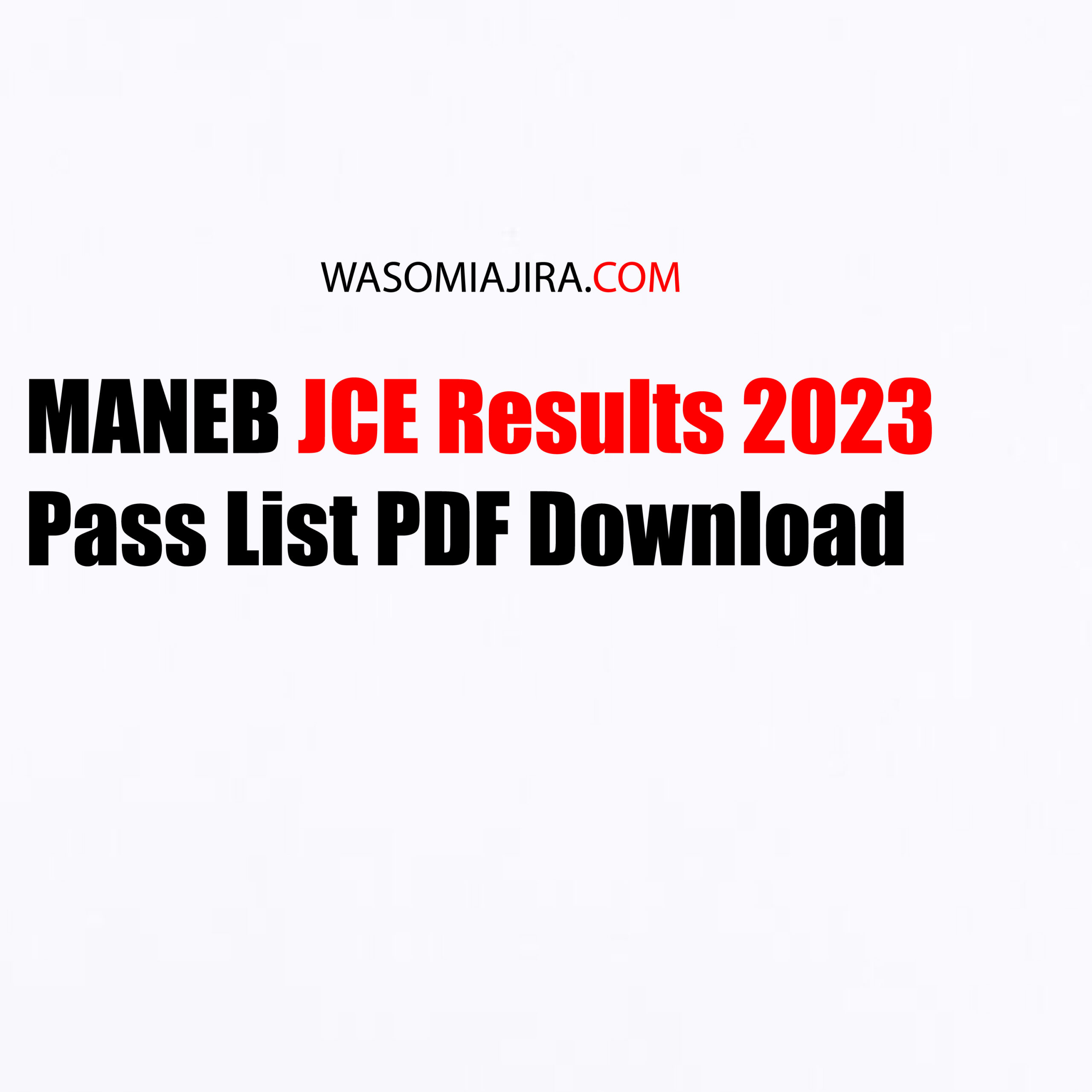 maneb jce results 2023 24 direct link MANEB JCE results 2023/24 – Direct link